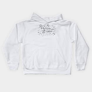 my blood type is coffee Kids Hoodie